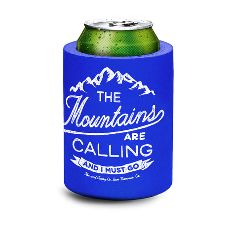 "The Mountains are Calling" Foam Koozy