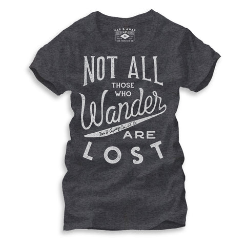 NOT ALL WHO WANDER - WOMEN'S HEATHER GREY
